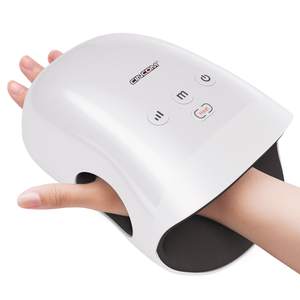 CINCOM Cordless Hand Massager with Heat and Compression, White | For…