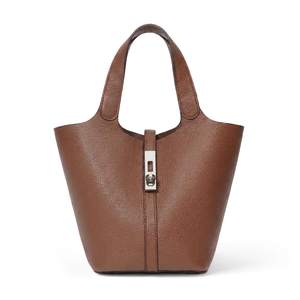 Tote Bag for Women Vegan Leather Bucket Purse… — A3-1 Brown