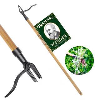 Grampa's Weeder Original Stand Up Weed Puller Tool with Bamboo Long…
