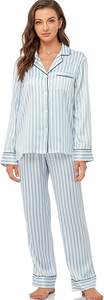Serenedelicacy Women's Satin Pajama Set Long… — main image