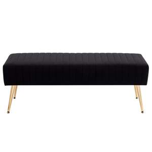 Furniliving 44 Inch Bedroom Bench, Upholstered Tufted Striped Fabric…