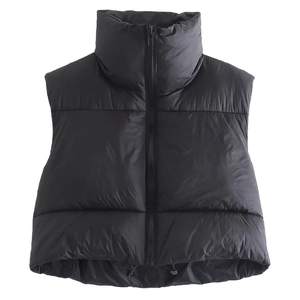 KEOMUD Women's Winter Crop Vest Lightweight Sleeveless Warm Outerwear…