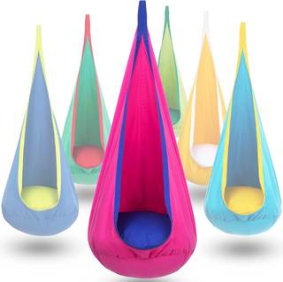Y- STOP Kids Pod Swing Seat, Hanging Hammock Chair Swing with…