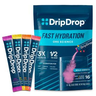 DripDrop Hydration Bold Variety Pack, Electrolyte Packets, 16 Count |…