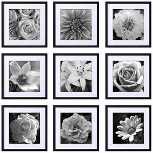 eletecpro Picture Frames Set of 9, 20x20 in, Acrylic Cover, Black |…