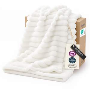 Bedsure GentleSoft White Throw Blanket for Couch - Birthday Gifts for Women Mom…