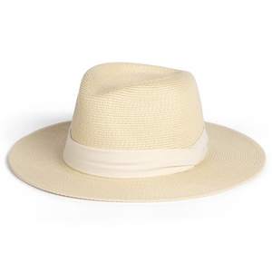 FURTALK Womens Mens Wide Brim Straw Panama Hat Fedora Summer Beach…