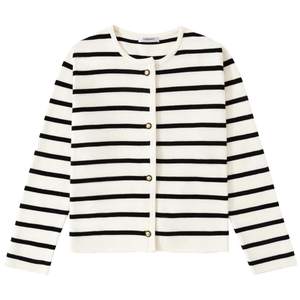 Women's Striped Cardigan Sweater Trendy Long Sleeve Button Down…