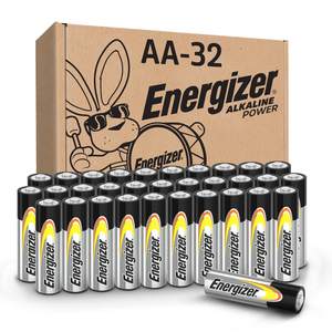 Energizer AA Batteries Alkaline Power, 32 Count Alkaline Double A…