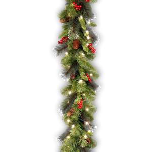 National Tree Company 9ft Pre-Lit Crestwood Spruce Christmas Garland…