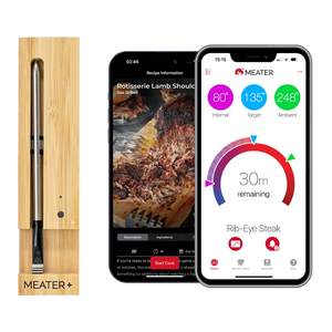 MEATER Plus Smart Meat Thermometer, Honey, Bluetooth, 165ft, Grill &…