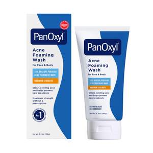 PanOxyl 10% Benzoyl Peroxide Acne Foaming Wash, Maximum Strength…