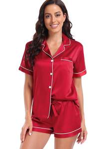 Serenedelicacy Women's Satin Pajama Set 2-Piece Sleepwear Loungewear…