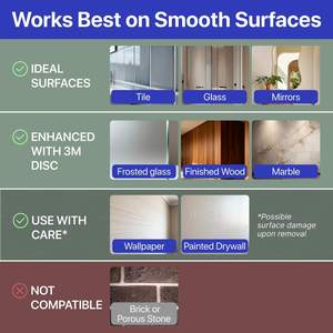 HOME SO Suction Cup Hooks for Shower &… — main image