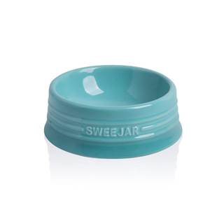 Sweejar Gradient Dog Bowl, Ceramic Dog Food Dish for Puppy and…