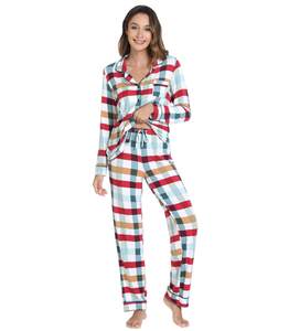 WiWi Viscose from Bamboo Women's Pajamas Set Super Soft Button Down…