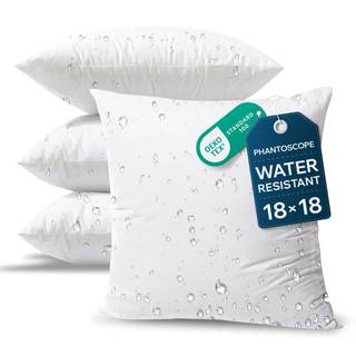 Phantoscope Outdoor Pillows Waterproof 18x18 Outdoor Pillow Inserts 4…