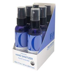 EO Hand Sanitizer Spray, 2 Ounce (Pack of 6), French Lavender…