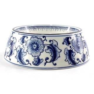 Blue and White Porcelaine Dog Bowls Ceramic Dog Cat Food and Water…