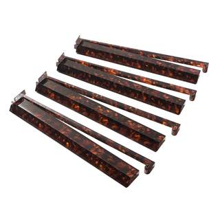 Mahjong Racks Set of 4, 17.5 Inch Tortoise Shell Finish ABS Mahjong Tile Racks…