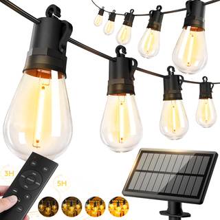 50ft Solar Powered Lights Outdoor - Waterproof String Light Outside…