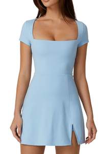 Expensive-Looking Amazon Blue Workout Attire